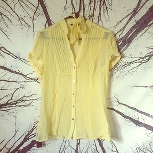 Express Yellow Ribbon Blouse